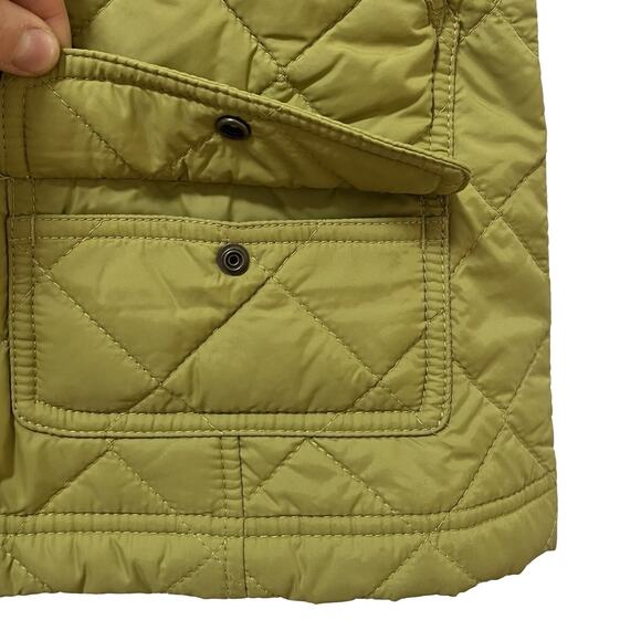 CC Filson Womens Quilted Lightweight Snap Front Vest Size M Lime Green Outdoors - Picture 4 of 8
